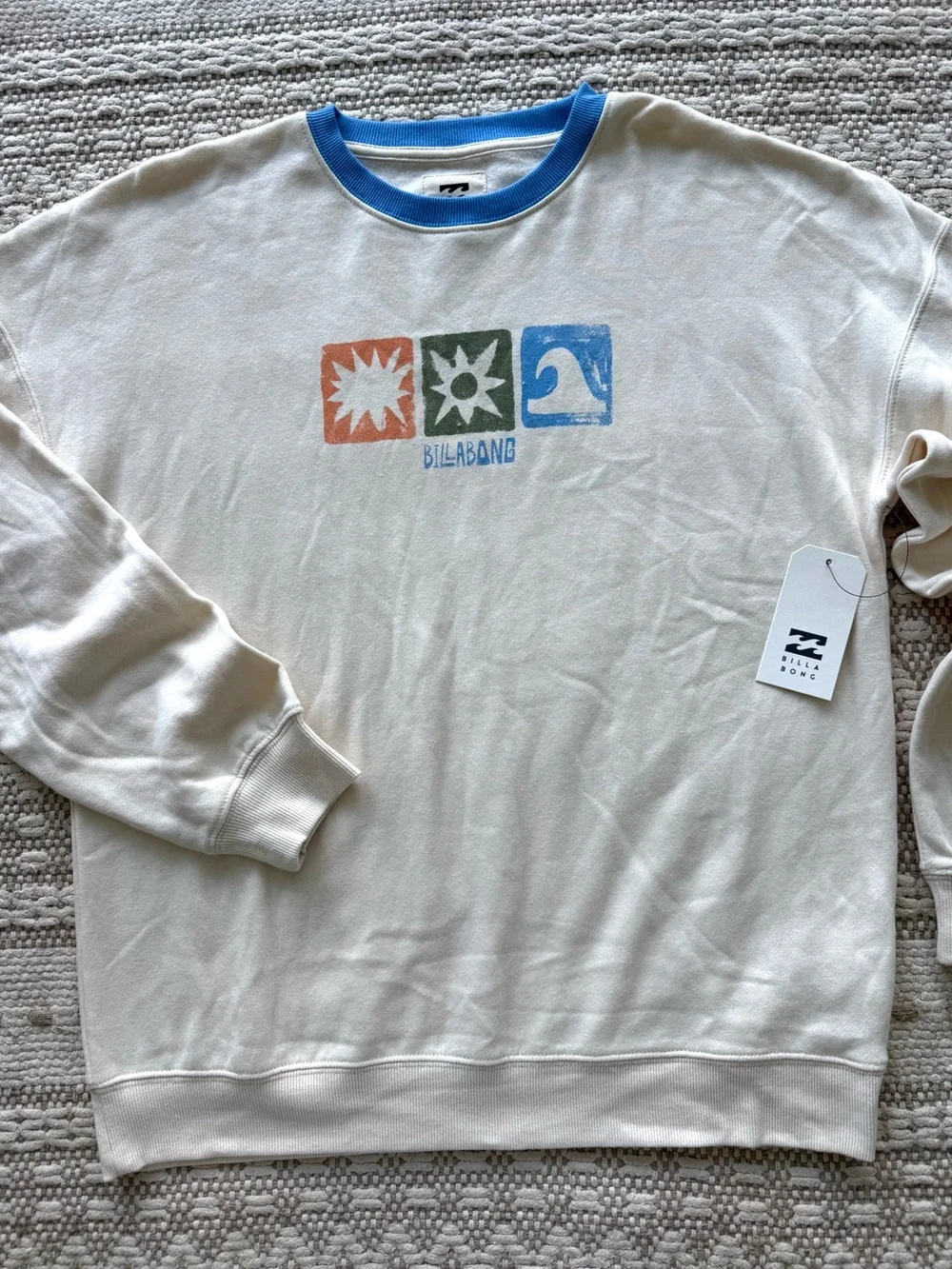 🔥🔥BILLABONG - UNRELEASED OVERSIZED INTO THE TIKI CREW FLEECE SWEATSHIRT🔥🔥